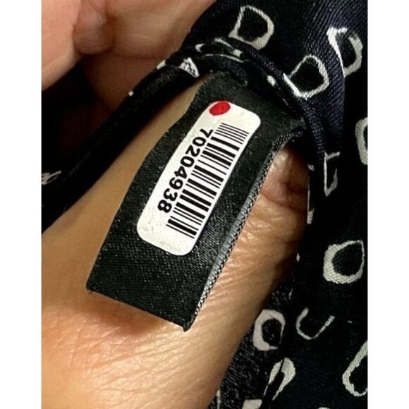 Theory Mini Lucillia Silk Dress, Size 6, Navy/White Print, Elegant Style #NWT - Picture 13 of 15